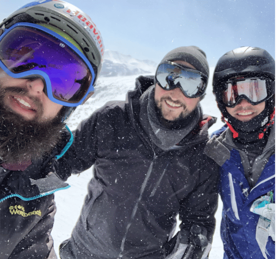 Very employees skiing in Colorado